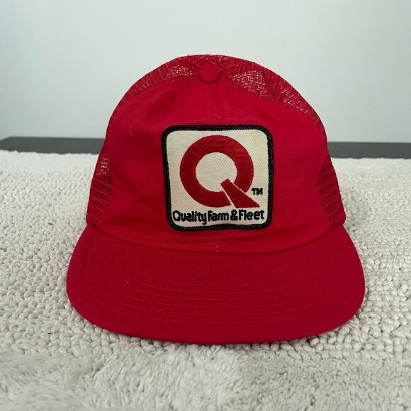 VINTAGE QUALITY FARM AND FLEET MESH SNAPBACK TRUCKER PATCH HAT ADULT OSFA CAP - Picture 1 of 8